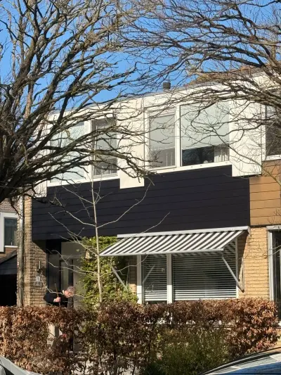 27 m² Keralit gevelbekleding voor drie woningen in Zwolle – foto 11