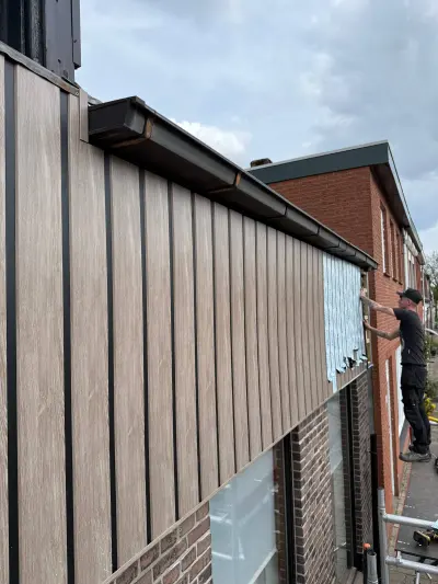 Gevelbekleding vervangen in Hengelo met Keralit – foto 4