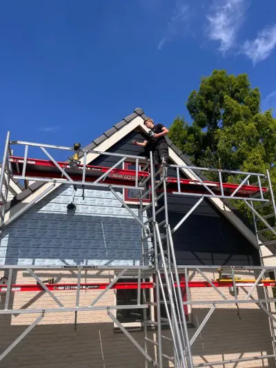 Gevel- en dakrand renovatie van 65 m² in Oldenzaal met Keralit en Colorcoat HPS – foto 10