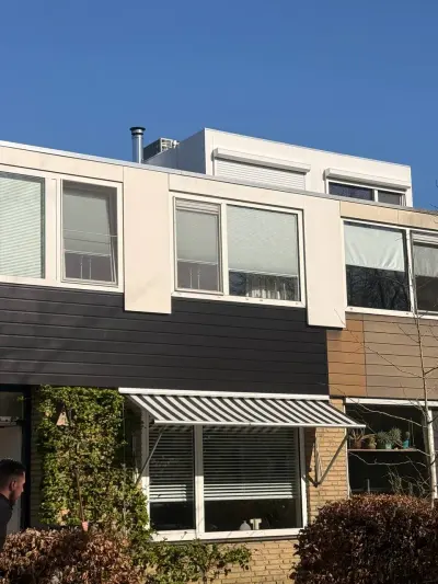 27 m² Keralit gevelbekleding voor drie woningen in Zwolle – foto 5
