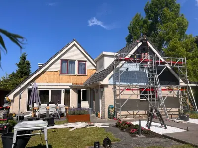Gevel- en dakrand renovatie van 65 m² in Oldenzaal met Keralit en Colorcoat HPS – foto 7