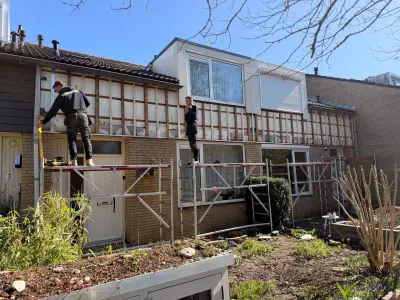 27 m² Keralit gevelbekleding voor drie woningen in Zwolle – foto 17
