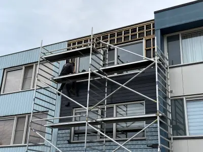 Renovatie gevelbekleding met 50 m² Keralit voor een tussenwoning in Enschede – foto 9