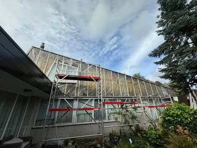 Renovatie gevelbekleding Hengelo, Keralit Sponningdeel 143 Donkergroen – foto 3