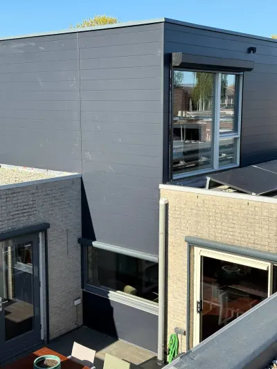 Keralit gevelbekleding voor een vrijstaande woning en dakopbouw in Almere, 80m2 – foto 4