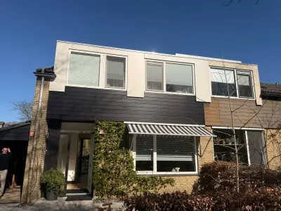 27 m² Keralit gevelbekleding voor drie woningen in Zwolle – foto 3