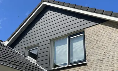 Gevel met Keralit gevelbekleding in Almelo