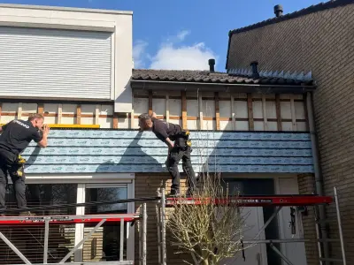 27 m² Keralit gevelbekleding voor drie woningen in Zwolle – foto 13