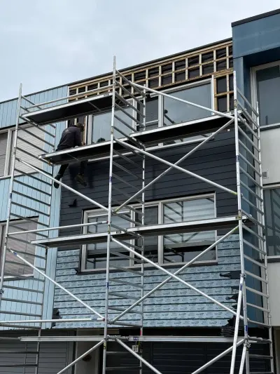Renovatie gevelbekleding met 50 m² Keralit voor een tussenwoning in Enschede – foto 8