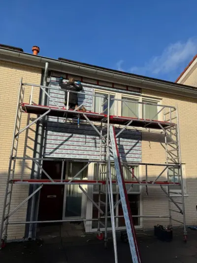 Vervangen gevelbekleding Hengelo met Keralit – foto 5