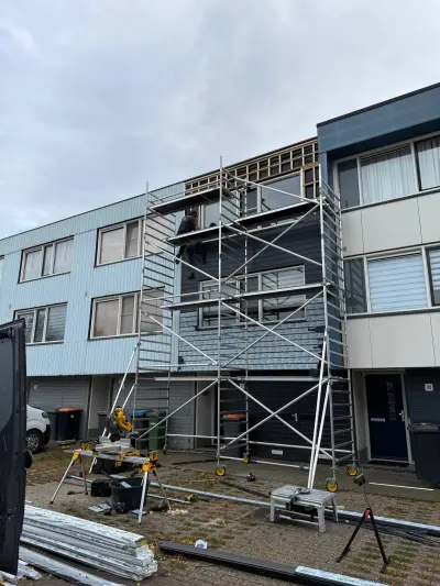 Renovatie gevelbekleding met 50 m² Keralit voor een tussenwoning in Enschede – foto 6