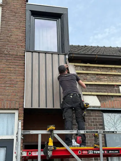 Gevelbekleding vervangen in Hengelo met Keralit – foto 9