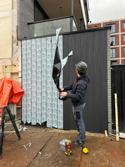 Montage Keralit Gevelbekleding in Amsterdam – foto 4