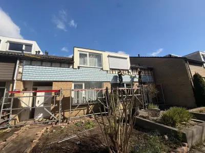27 m² Keralit gevelbekleding voor drie woningen in Zwolle – foto 16